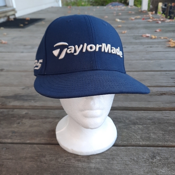 TaylorMade New Era 9Fifty M3 Tour Hat navy blue embroidered golf baseball hat - Picture 2 of 16